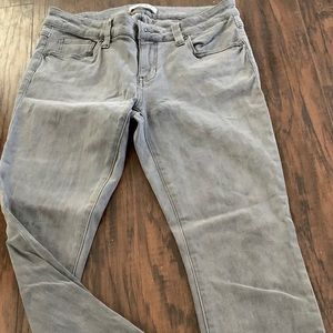 Grey washed Cabi skinny jeans